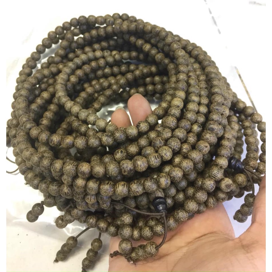 CHUỖI 108 HẠT TRẦM HƯƠNG SIZE HẠT 8LI