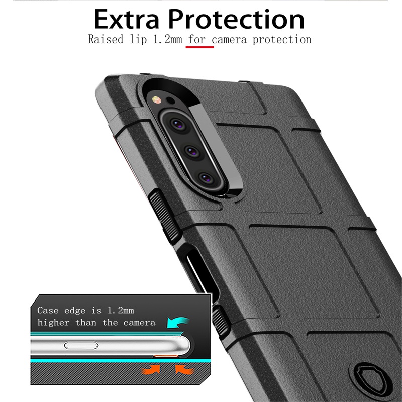 Ốp Điện Thoại Silicon TPU Mềm Nhám Có Túi Khí Chống Sốc Cho Sony Xperia 5 5II 10 10II