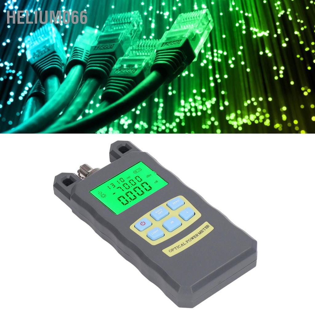 Máy đo công suất quang Đồng hồ đo công suất quang Giao diện chính xác 2 5mm sợi với đầu nối SC Màu xám Helium066