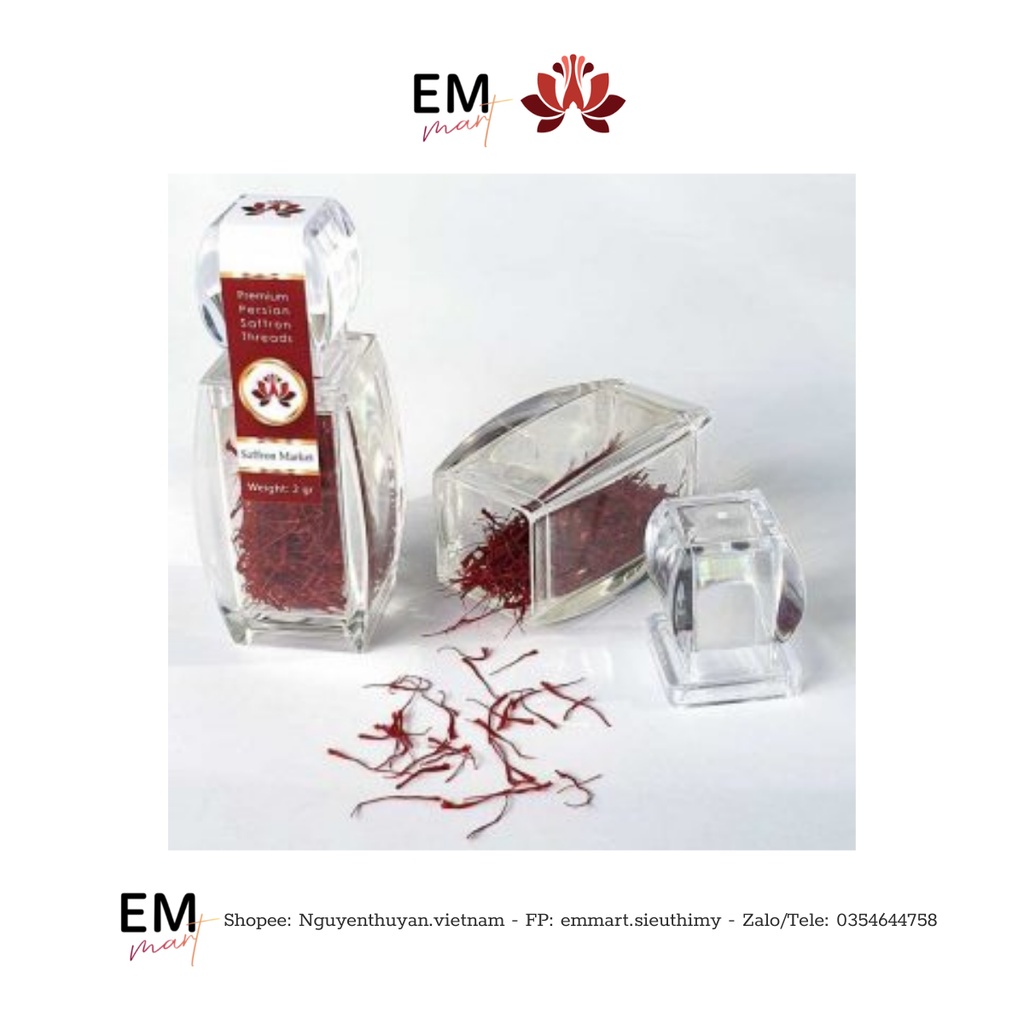 Nhụy hoa nghệ tây Saffron Market - Premium Saffron Threads 2gram
