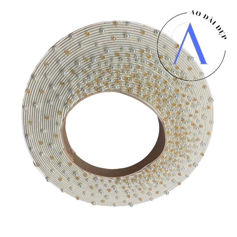 Mấn Đội Đầu - Mấn Áo Dài Cho Cô Dâu Đính Đá MAN10