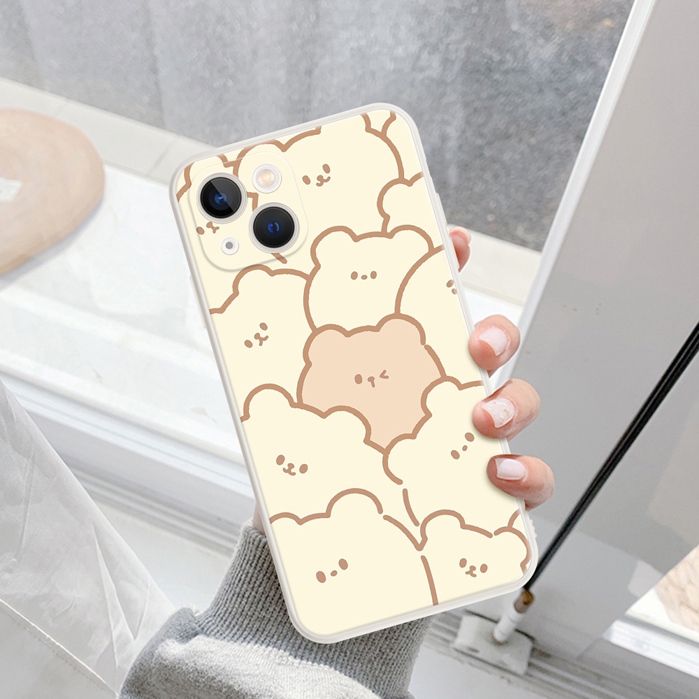 Ốp Điện Thoại Dẻo Họa Tiết Hoạt Hình Chú Gấu Dễ Thương Cho Realme 3 5 Pro Q OPPO F9 Pro R9 F1 F3 R9S Plus A8 A31 A83 A7X #H250