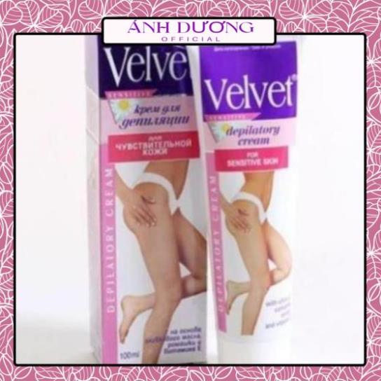 Kem Tẩy Lông Velvet Sensitive Nga 100Ml Sạch Tận Gốc Trong 1 Lần Dùng [Hàng Chuẩn Như Shop Mall] - Tv07