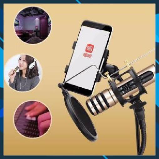 Micro Live Stream C7 + Hát Karaoke Trê Điệ Thoại Hỗ Trợ thu âm - chíh hãg - BH 3 thág cuc hay