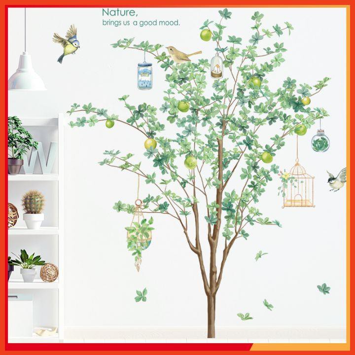 [HÀNG CAO CẤP] Decal dán tường hình cây,Bắc Âu, tranh dán tường, decor phòng ngủ, decor phòng khách, độ bền cực cao