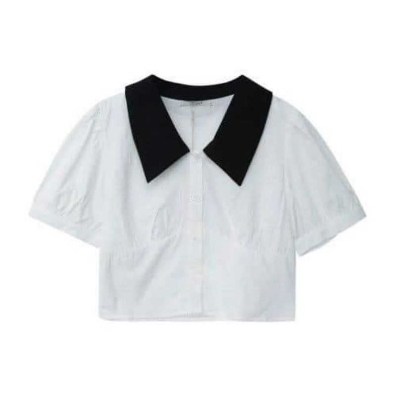 Áo sơ mi croptop nữ