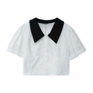 Áo sơ mi croptop nữ