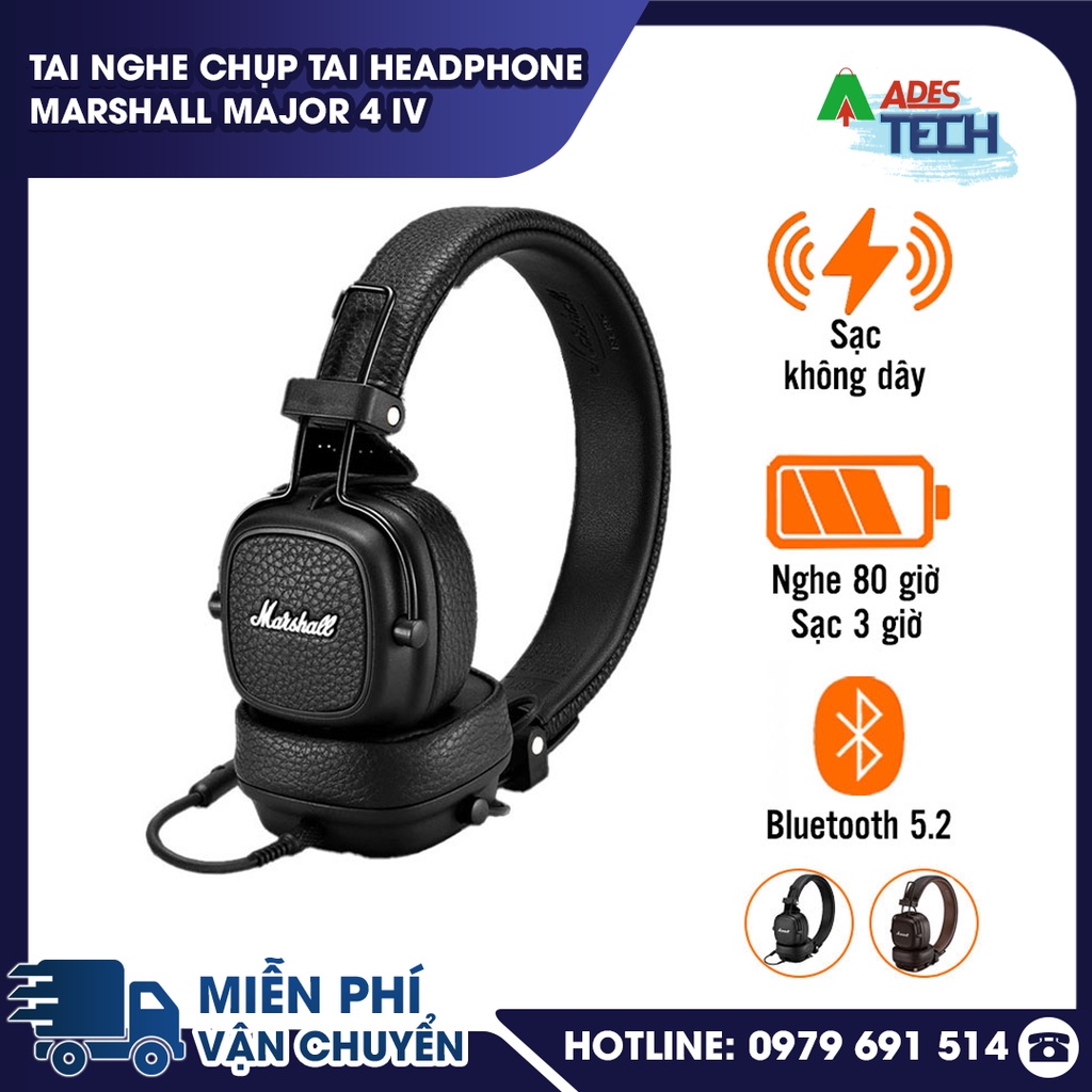 Tai Nghe Chụp Tai Headphone Marshall Major 4 IV - BẢO HÀNH 12 THÁNG