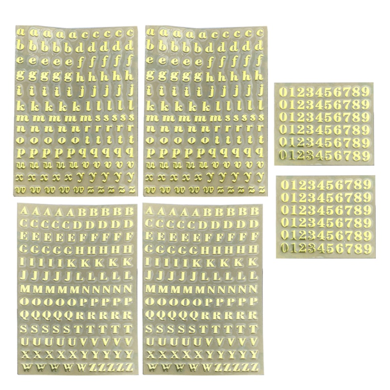 Bộ 26 chữ cái/ chữ số lấp lánh dùng trang trí DIY