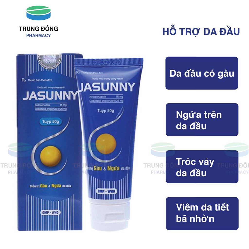 Dầu gội thảo dược Jasunny, hỗ trợ giảm gàu, ngứa hết nấm da đầu, tái tạo phục hồi tóc hư tổn jassuny-Trung Đông Pharmacy