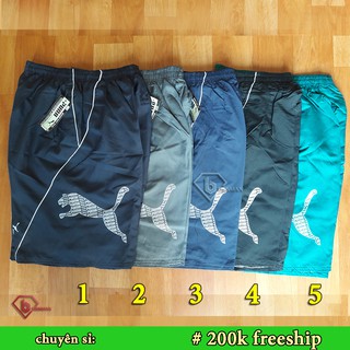 Combo 7 - 10 cái Quần đùi nam vải dù mẫu P U M A