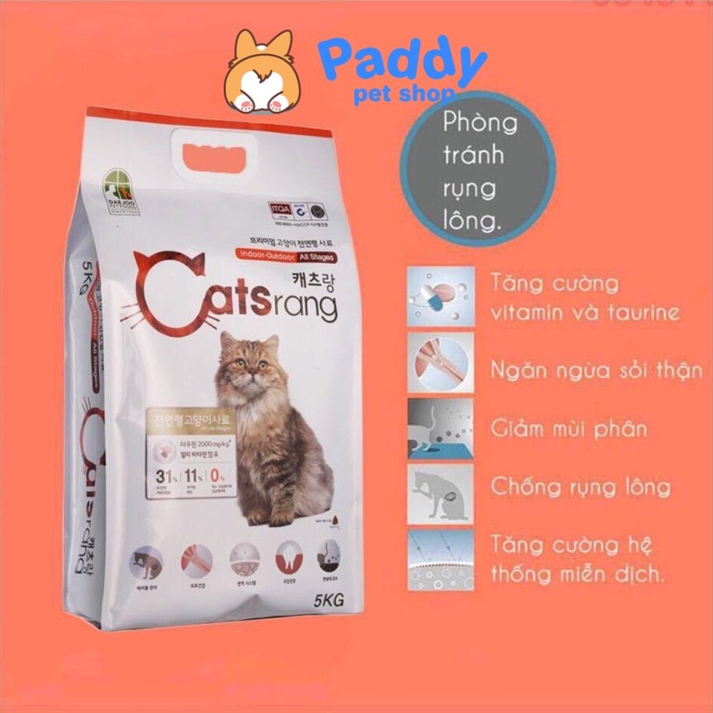 [5kg] Hạt Catsrang Cho Mèo Mọi Lứa Tuổi