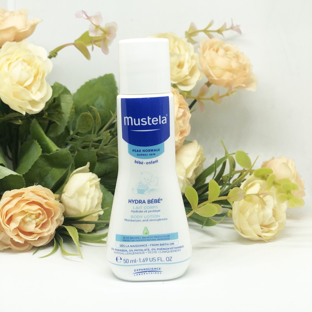 Sữa Dưỡng Ẩm Toàn Thân Cho Bé Mustela Hydra Bebe Body Lotion 50ml