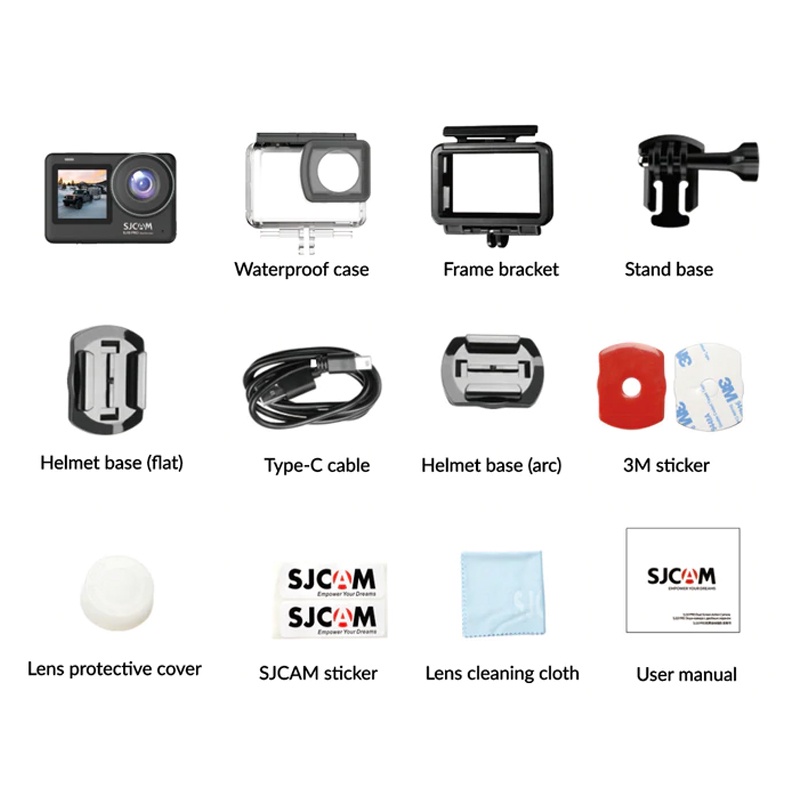 Camera hành trình SJCAM SJ10 PRO Dual Screen - Hãng phân phối chính thức