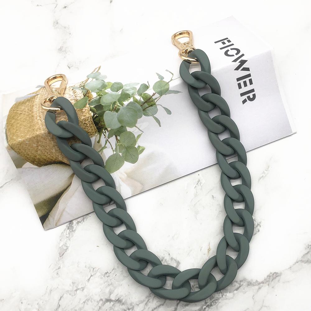 Dây Đeo Túi Xách Hình Tròn Bằng Nhựa Resin Tháo Rời Được DIY Thời Trang