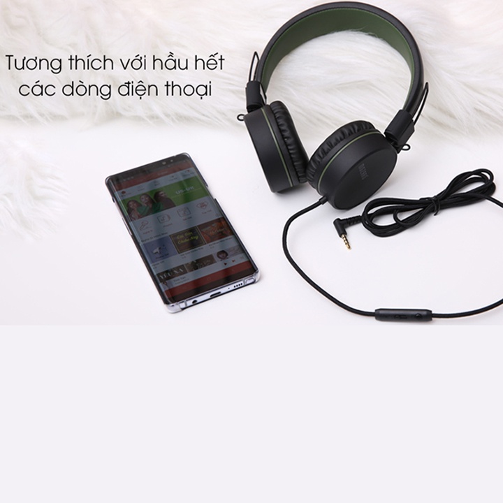 2906linh Tai nghe chụp tai MOZARD âm thanh hay bass sâu đệm tai êm BH 12 tháng 1 đổi 1