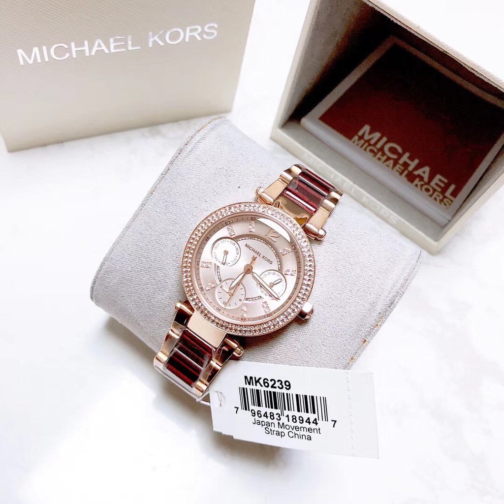 Đồng hồ nữ michael kors parker mini mk6239 màu đỏ