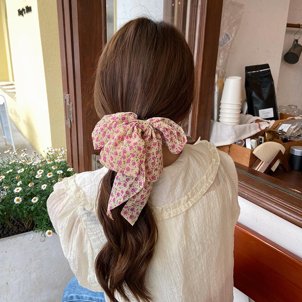 Danilo Kẹp Tóc Đuôi Ngựa Phối Ren Hoa Ngọt Ngào Cho Nữ Giá Đỡ