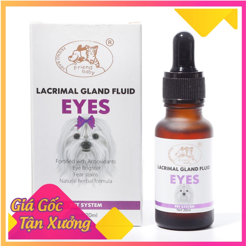 Siro Uống Chống Chảy Nước Mắt Ở Chó Mèo Lacrimal Gland Fluid EYES 20ml – Mã PKCMK39