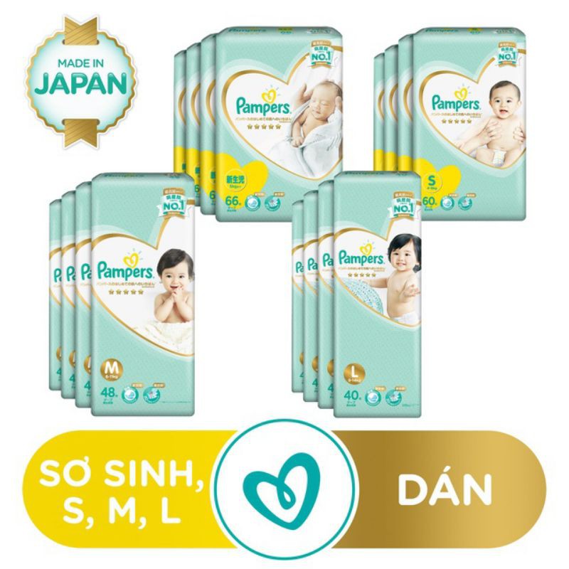 Tả dán Pampers nhật size NB66