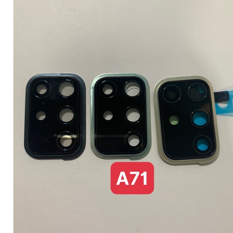 Cụm kính camera liền vành zin hãng sam sung A71