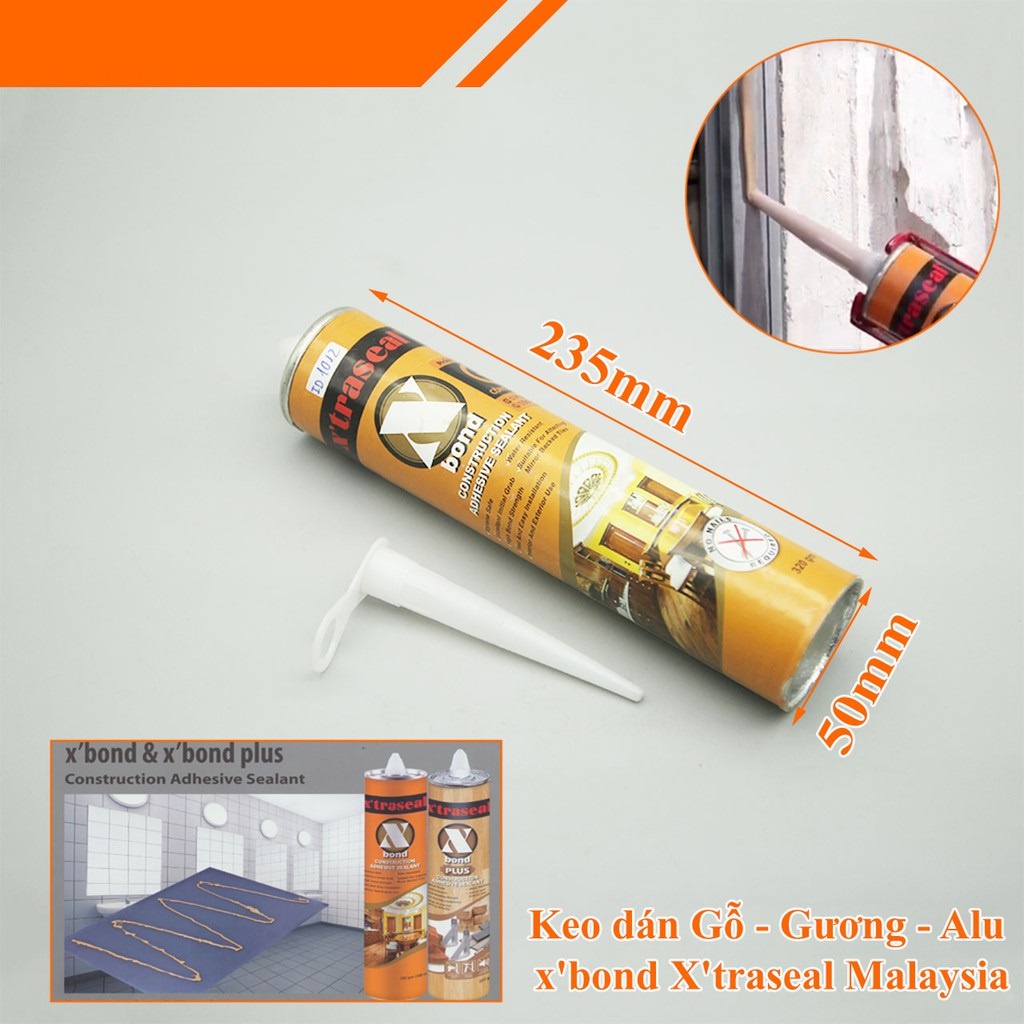 Keo Dán Đa Năng] Xbond X'Traseal Silicone Dán Gỗ, Dán Alu, Dán Kính 320Gr |  Shopee Việt Nam
