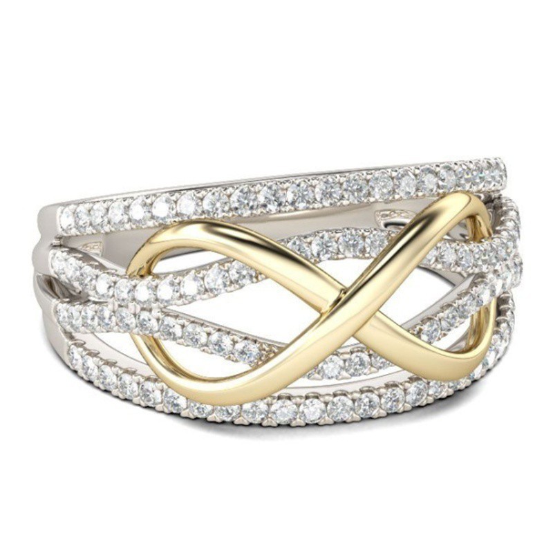 Nhẫn đính hôn kim cương cây cung sang trọng thời trang cho nữ