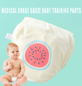 Quần Tập Đi Vệ Sinh Cho Bé Họa Tiết Trái Cây Có Thể Giặt Được Cỡ L Chất Liệu Cotton Mềm Mại