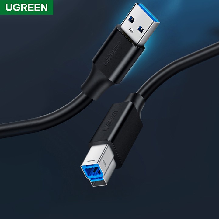 Cáp USB 3.0 AM to BM dài 2M máy in Ugreen 10372 chính hãng