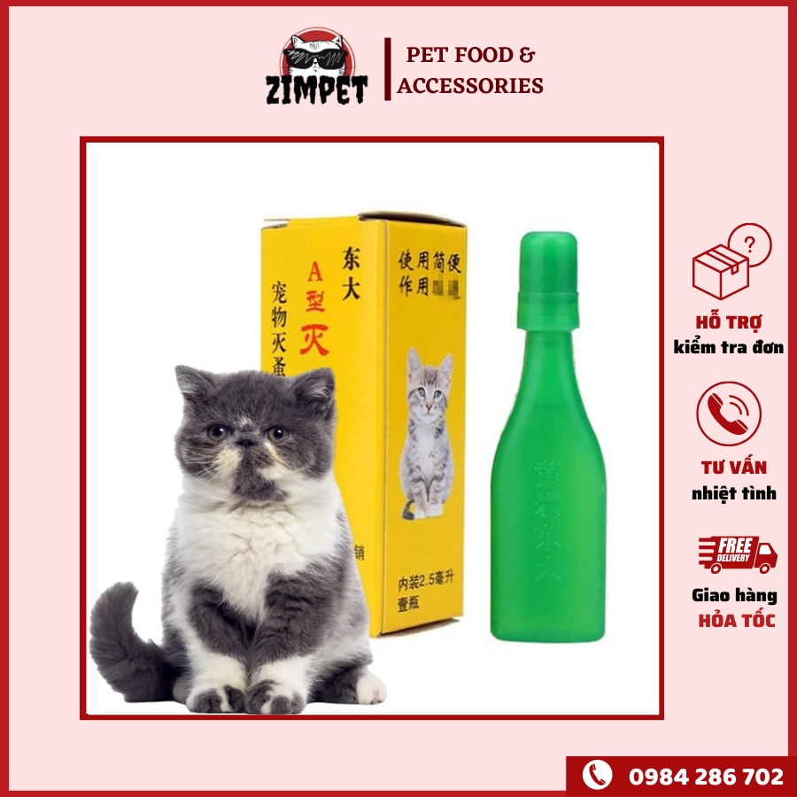 Nhỏ gáy trị ve rận cho chó mèo cực tốt