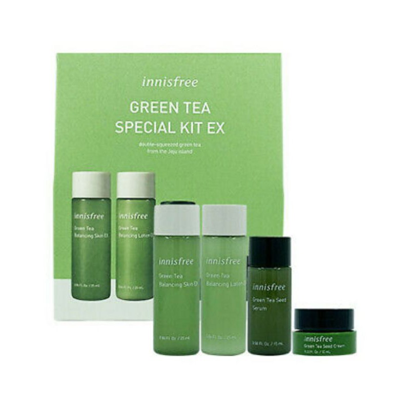 SET INNISFREE Green Tea Special Kit EX mẫu 2020, date 2023