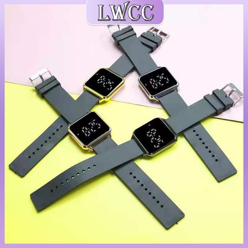 Đồng hồ điện tử mặt vuông tích hợp đèn LED kiểu dáng thời trang cho nam và nữ | BigBuy360 - bigbuy360.vn