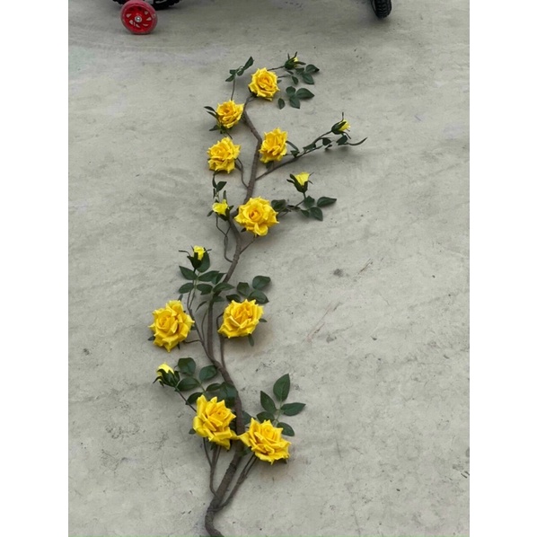 Dây hồng leo giả decor trang trí nhà cửa trang trí tường trang trí  quán cafe studio phim trường