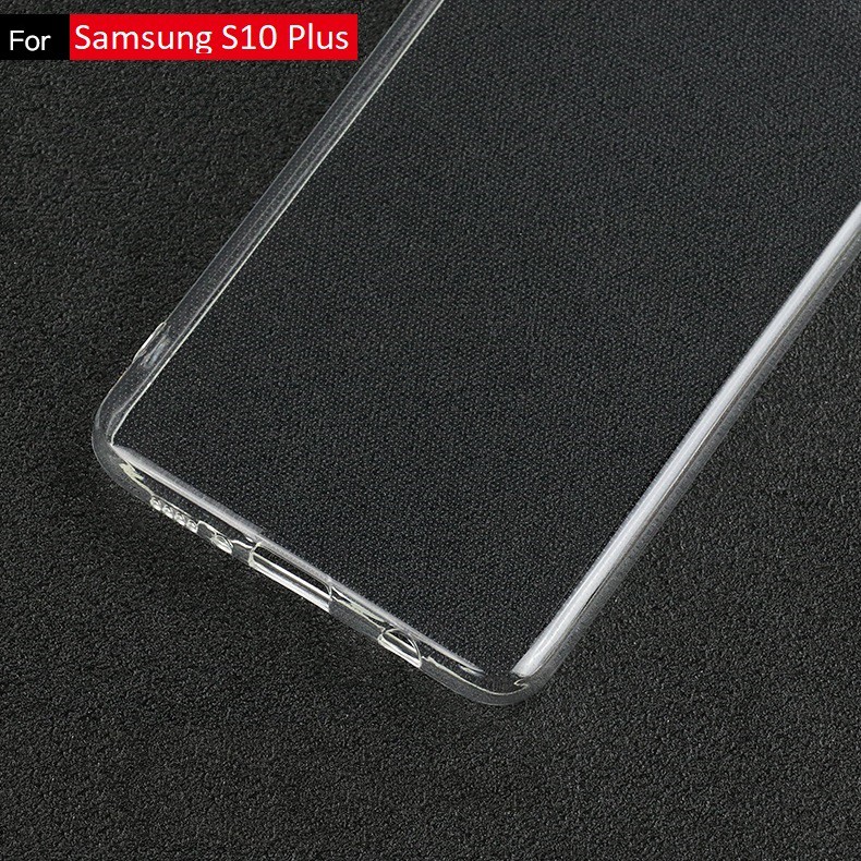 Ốp lưng silicone dẻo trong suốt cho Samsung Galaxy S10 Plus/Lite/S10 5G/S10e/S10/S9/S8/S7/S6 Plus/Edge siêu mỏng 0.5 mm