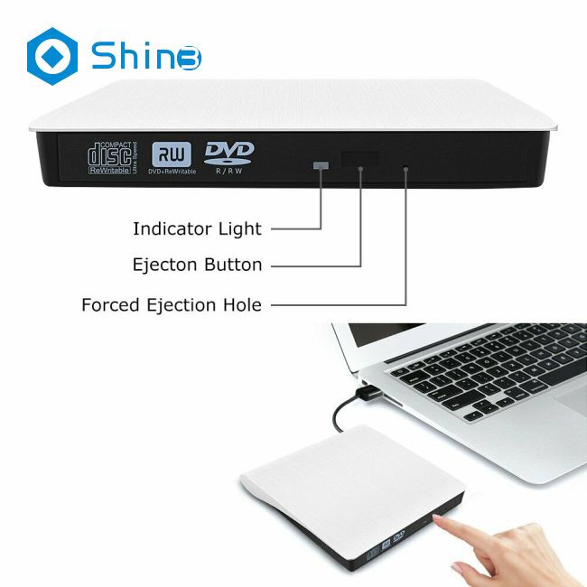 Ổ đĩa quang USB 3.0 DVD Drive DVD ± RW CD-RW gắn ngoài chuyên dụng cho PC Laptop | BigBuy360 - bigbuy360.vn