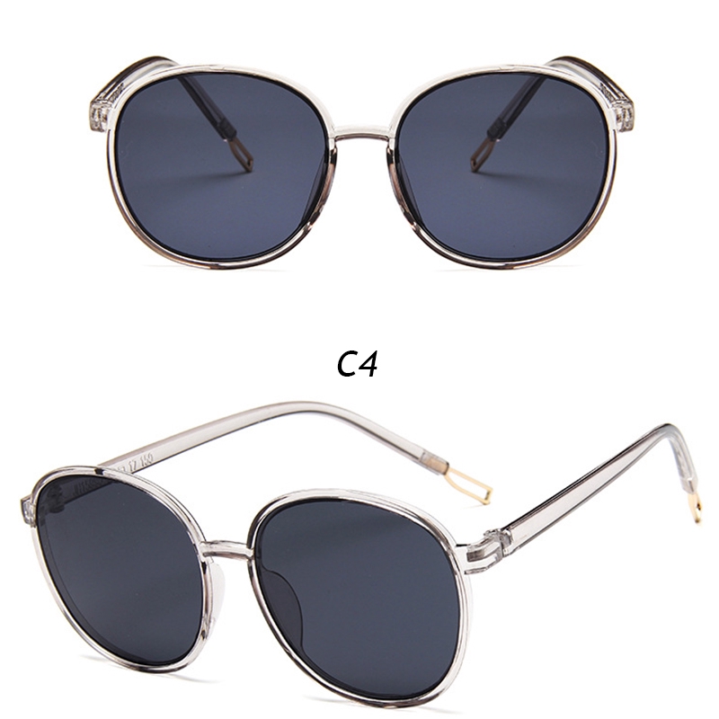 Kính Mát Gọng Tròn Chống Tia Uv Phong Cách Hàn Quốc