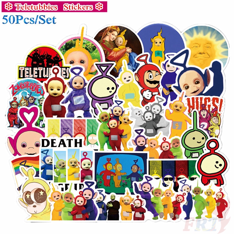 ❉ Teletubbies Series 01 Tinky Winky Dipsy Laa-Laa Po Stickers ❉ 50Pcs/Set Cartoon Fashion DIY Mixed Decals Doodle Stickers