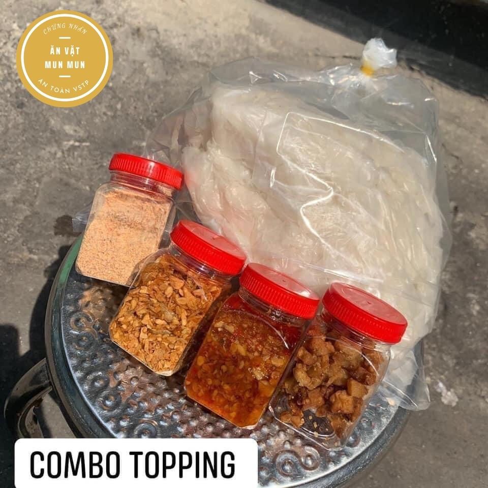 Bánh tráng phơi sương ❤️1kg + Full Topping❤️ mềm dẻo - đặm đà - thơm ngon Ăn Vặt MunMun Gk