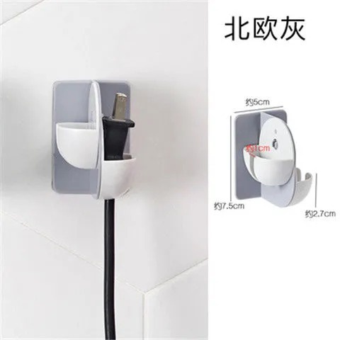 Móc Dán Tường 2 ô Treo Phích Cắm ,bàn chải Vật Dụngcá nhân Đa Năng Mã PC4