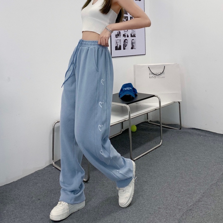 Quần Vải Ống Rộng Nam Nữ Unisex Quần Jogger Thể Thao Ulzzang Dây Rút Ở Gấu Quần 3 Màu Xanh Xám Đen Chất Nỉ Ep - Hàng mớ