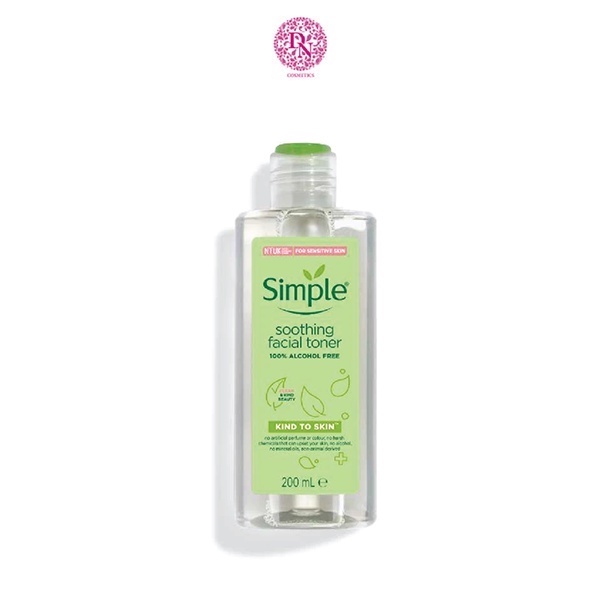 Nước Hoa Hồng Simple Kind To Skin Soothing Facial Toner 200ml