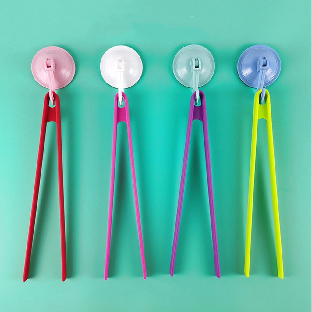 Kẹp Gắp Thức Ăn Bằng Silicone Cách Nhiệt Với Tay Cầm Dài Tiện Dụng