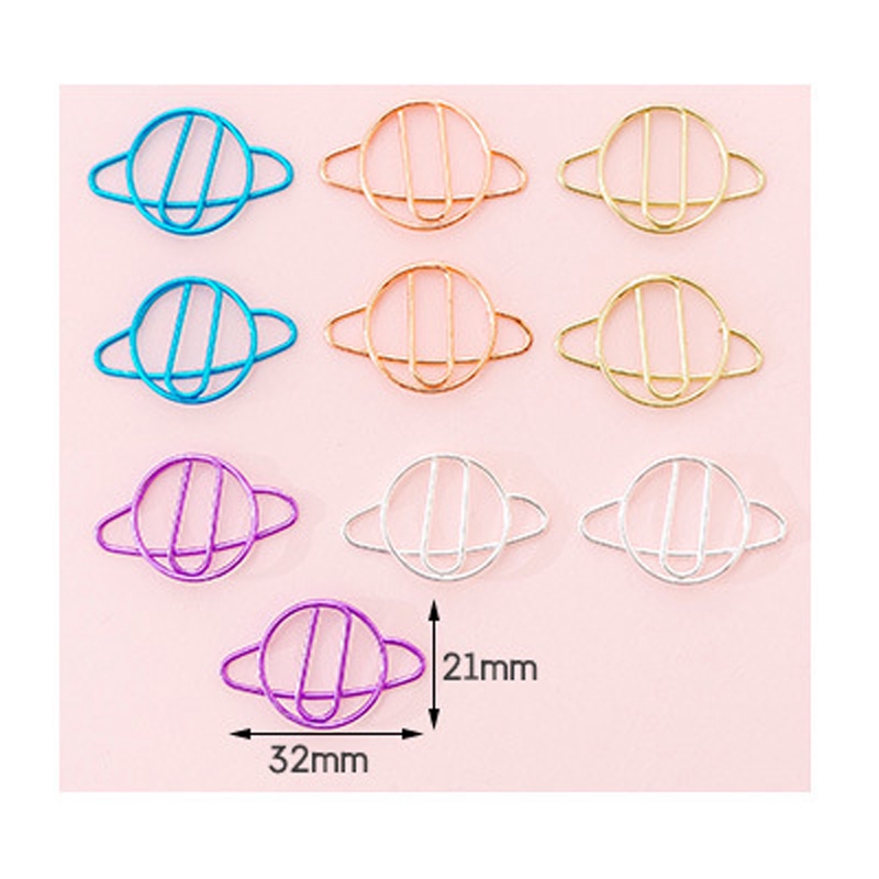 Set 10 Kẹp Giấy 2x3cm Họa Tiết Hoạt Hình Dễ Thương
