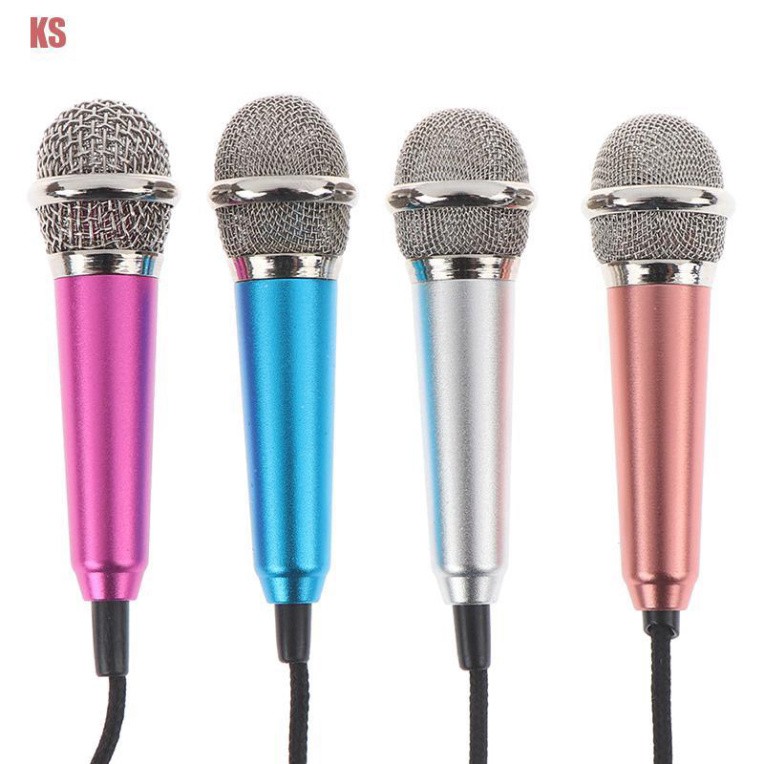 Micro Hát Karaoke Mini Giắc Cắm 3.5mm Cho Điện Thoại Pc