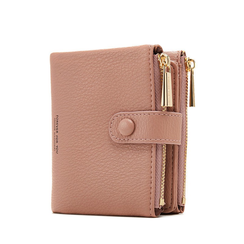 Ví nữ mini ngắn cute dễ thương FOREVER FOR YOU nhỏ gọn bỏ túi thời trang cao cấp LUVADO VD304 | BigBuy360 - bigbuy360.vn