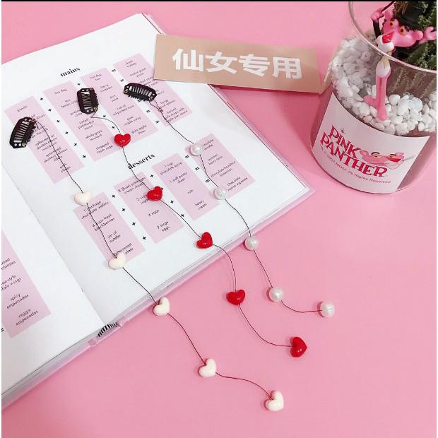 Kẹp tóc nữ hình trái tim dễ thương xinh xắn