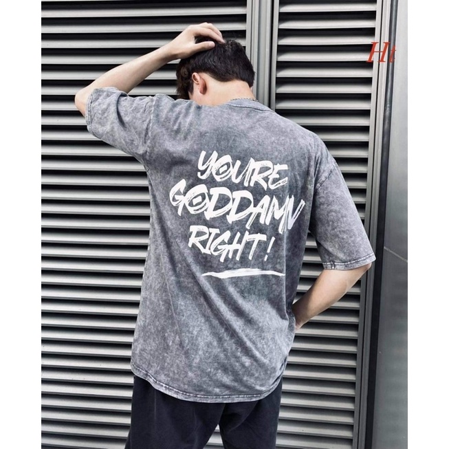 Áo phông RIGHT in lưng HT12