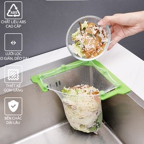 Túi lọc rác bồn rửa bát thông minh, lọc thức ăn thừa tiện lợi, combo 100c