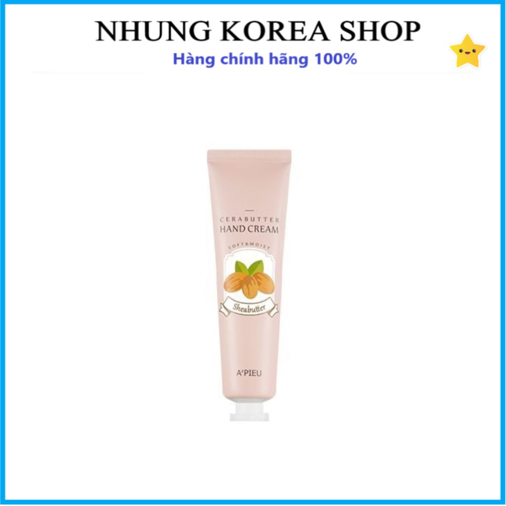 (Đủ bill) Kem Dưỡng Tay A'Pieu Cerabutter Hand Cream (Shea Butter) 35ml chính hãng