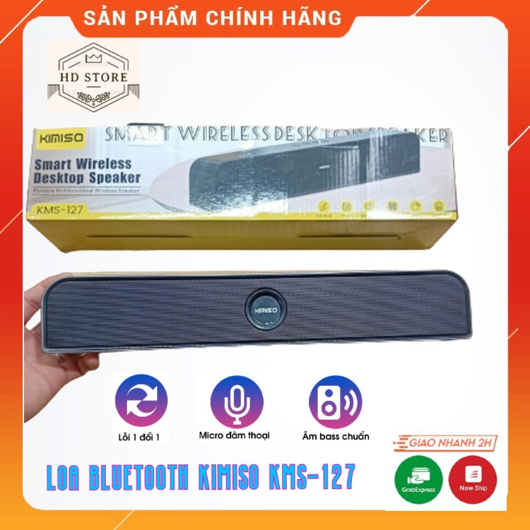 Loa Bluetooth KIMISO KMS-127 2022 . Âm Thanh To, Rõ Ràng . Kiểu Dáng Trẻ Trung, Năng Động. Bảo Hành Lên Đến 12 Tháng